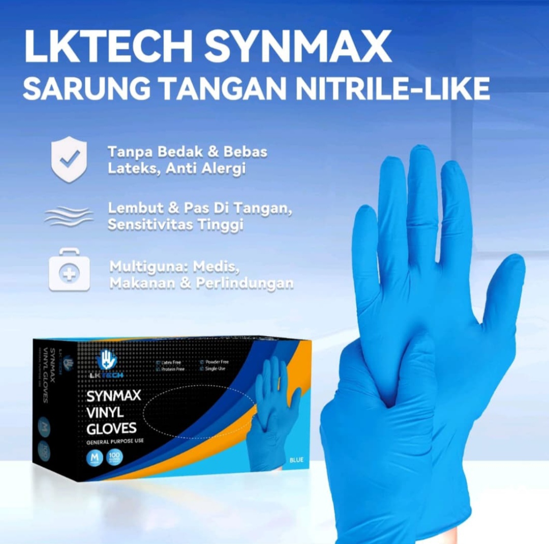 Sarung Tangan Nitrile-Like Biru (S, M, L, XL)