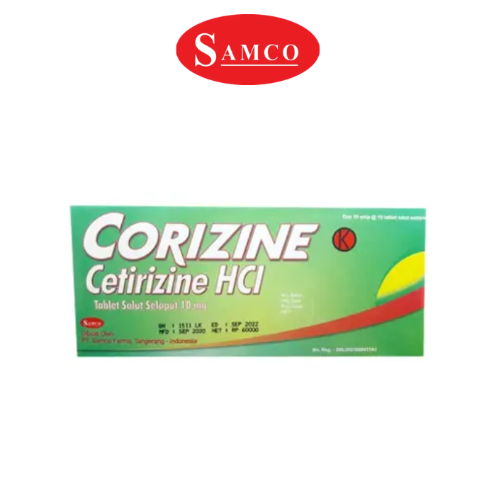 Corizine 10 mg