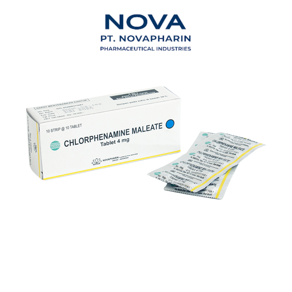 CHLORPENIRAMINE MALEAT (CTM) 4 MG